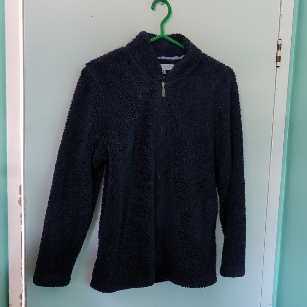 Carole Hochman Blue Fluffy Sweater